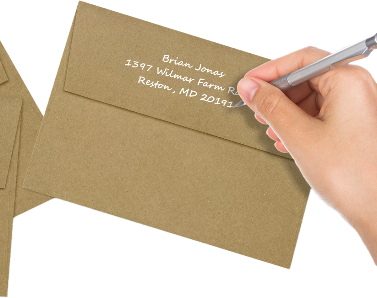 Grocery Bag with Gold Foil Lining 28lb A7 Invitation Envelopes (5 1/4 x 7 1/4) with Peel & Seal