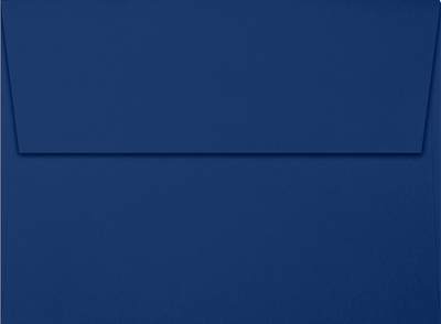 Navy Blue with Gold Foil Lining 32lb A7 Invitation Envelopes (5 1/4 x 7 1/4) with Peel & Seal