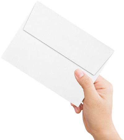 White with Gold Foil Lining 32lb A2 Invitation Envelopes (4 3/8 x 5 3/4) with Peel & Seal