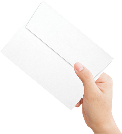 White with Gold Foil Lining 24lb A6 Invitation Envelopes (4 3/4 x 6 1/2) with Peel & Seal