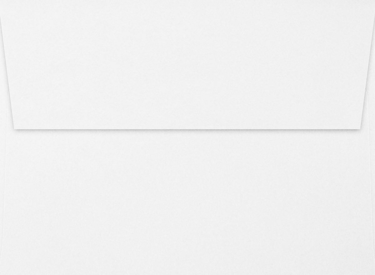 White with Black Foil Lining 24lb A7 Invitation Envelopes (5 1/4 x 7 1/4) with Peel & Seal
