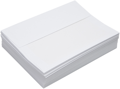 White with Gold Foil Lining 24lb A7 Invitation Envelopes (5 1/4 x 7 1/4) with Peel & Seal