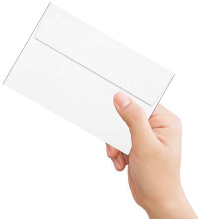 White with Gold Foil Lining 24lb A8 Invitation Envelopes (5 1/2 x 8 1/8) with Peel & Seal