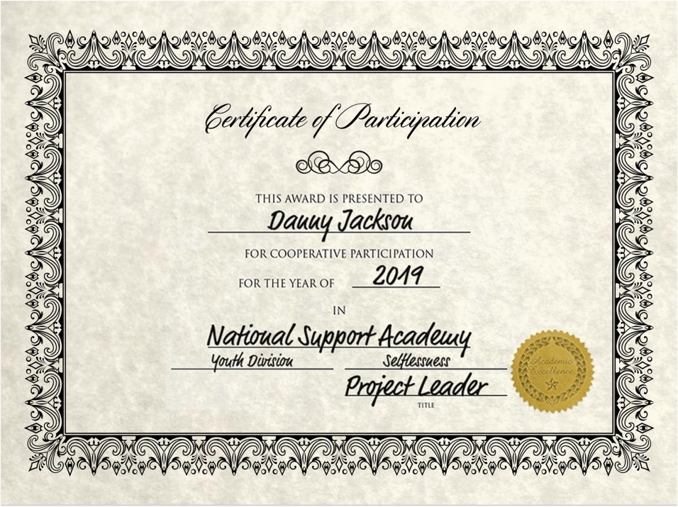 Gold Academic Excellence 1 1/2 Inch Embossed Foil Seals