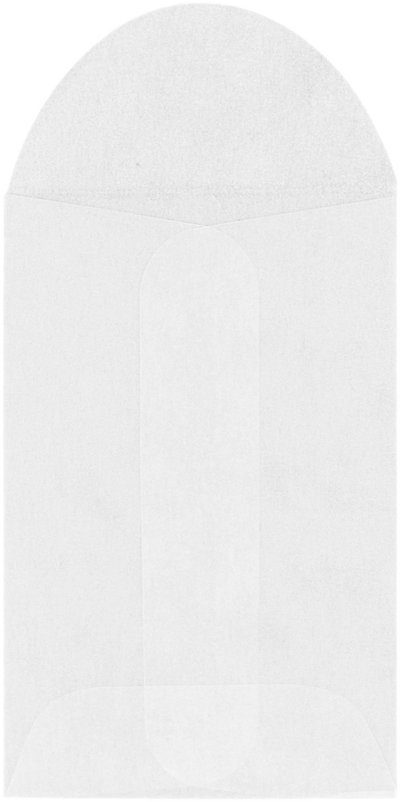 Glassine 30lb 1 3/4 x 2 3/4 Open End Envelopes
