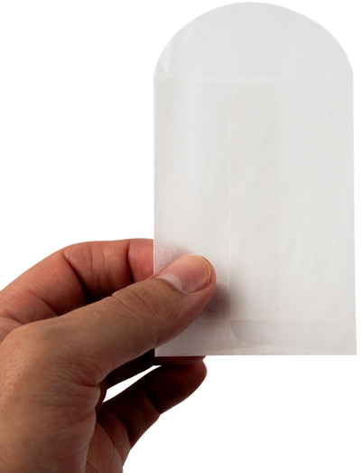 Glassine 30lb 2 3/4 x 3 3/4 Open End Envelopes