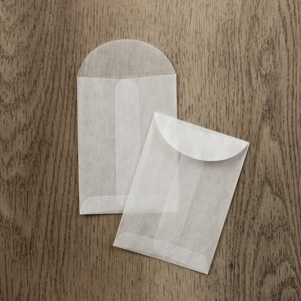 Glassine 30lb 2 3/4 x 3 3/4 Open End Envelopes