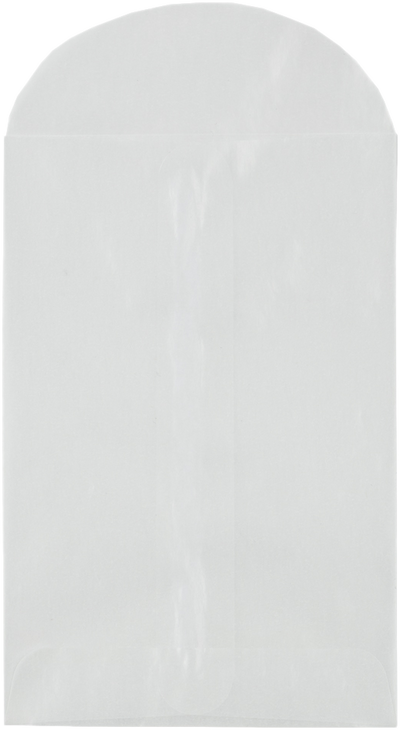 Glassine 30lb 3 x 4 1/2 Open End Envelopes