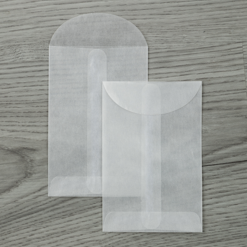 Glassine 30lb 3 x 4 1/2 Open End Envelopes