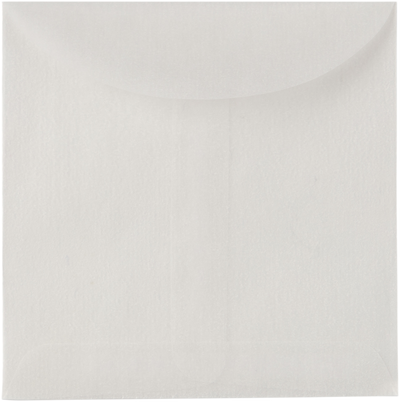Glassine 30lb 3 1/2 x 3 1/2 Open End Envelopes
