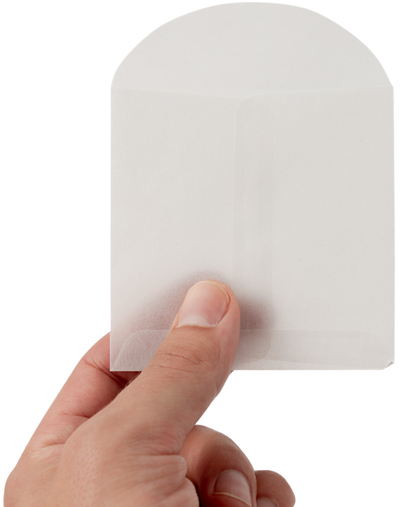 Glassine 30lb 3 1/2 x 3 1/2 Open End Envelopes