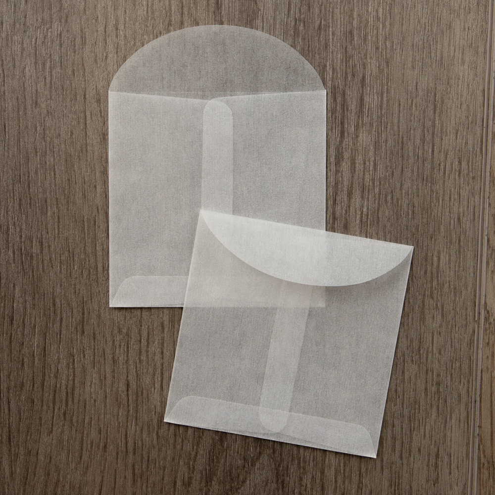 Glassine 30lb 3 1/2 x 3 1/2 Open End Envelopes