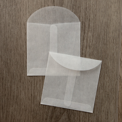 Glassine 30lb 3 1/2 x 3 1/2 Open End Envelopes