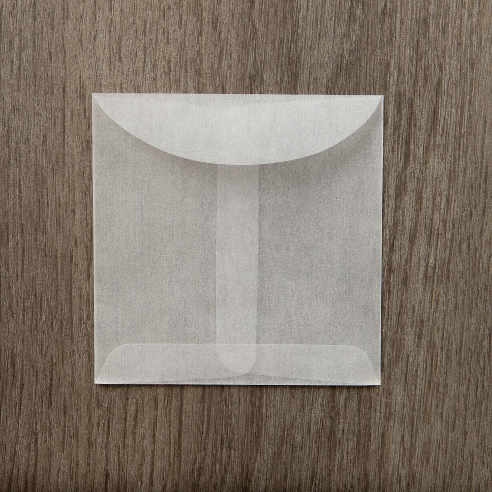 Glassine 30lb 3 1/2 x 3 1/2 Open End Envelopes
