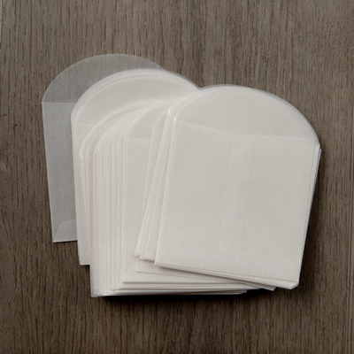Glassine 30lb 3 1/2 x 3 1/2 Open End Envelopes