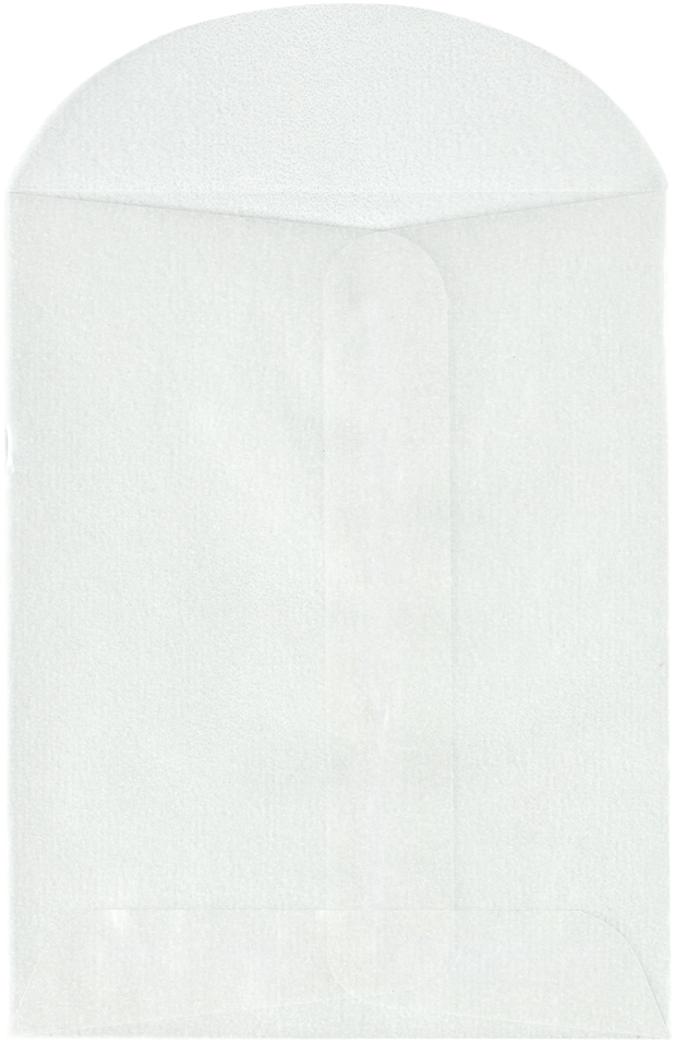 Glassine 30lb 3 3/4 x 4 3/4 Open End Envelopes