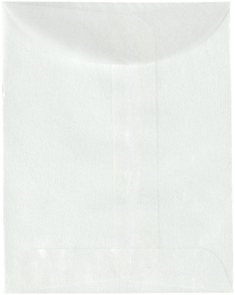 Glassine 30lb 3 3/4 x 4 3/4 Open End Envelopes