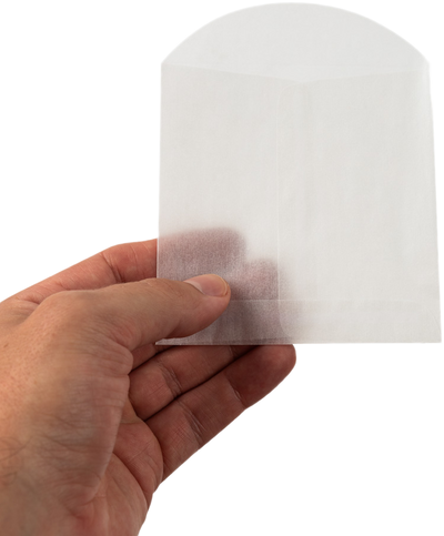 Glassine 30lb 4 x 4 Square Envelopes
