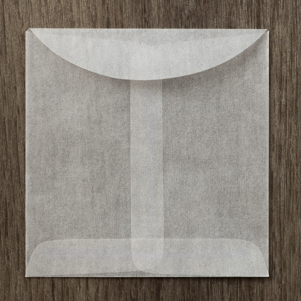 Glassine 30lb 4 x 4 Square Envelopes