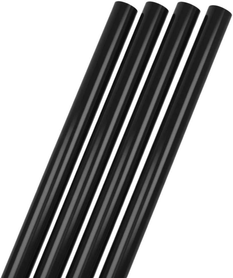 Black Glossy Wrapping Paper Set (100 Sq Ft) - 4 Rolls
