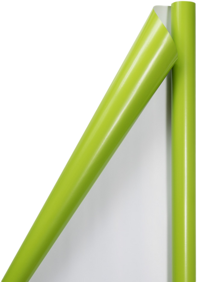 Lime Green Glossy Wrapping Paper Set (100 Sq Ft) - 4 Rolls