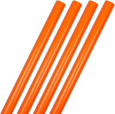 Orange Glossy Wrapping Paper Set (100 Sq Ft) - 4 Rolls