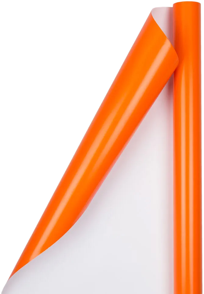Orange Glossy Wrapping Paper Set (100 Sq Ft) - 4 Rolls