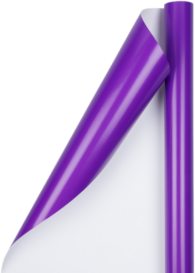 Purple Glossy Wrapping Paper Set (100 Sq Ft) - 4 Rolls