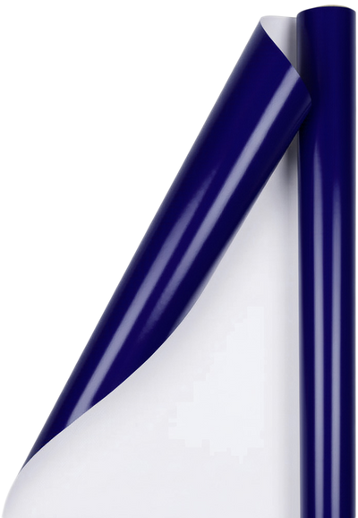Dark Royal Blue Glossy Wrapping Paper Set (100 Sq Ft) - 4 Rolls