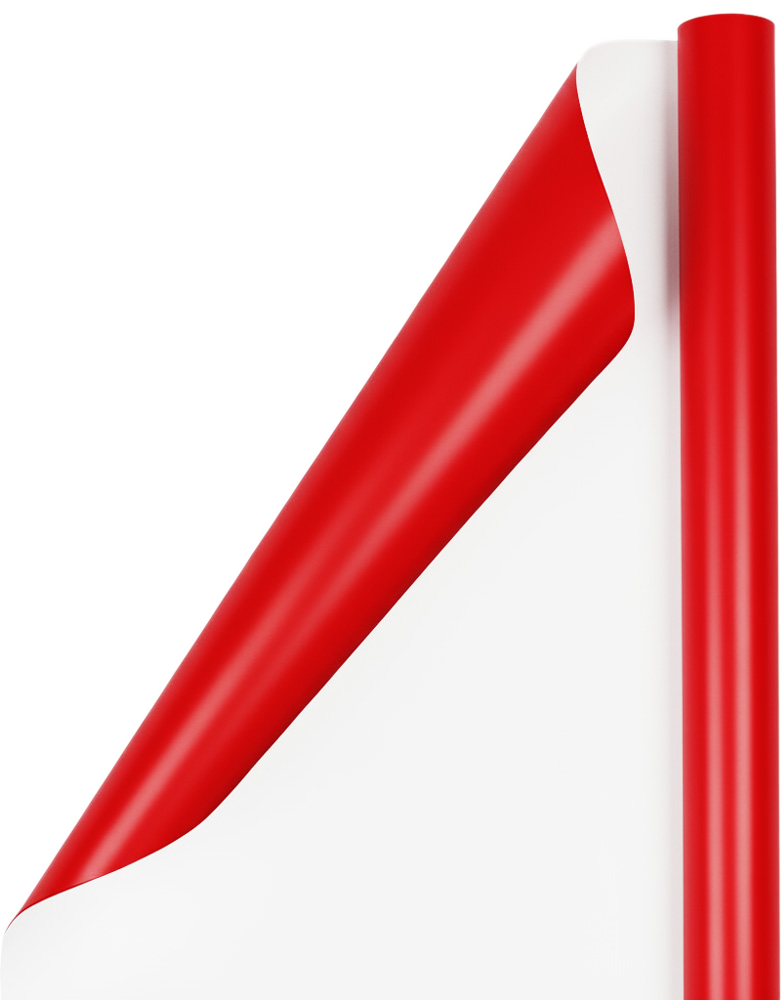 Red Glossy Wrapping Paper Set (100 Sq Ft) - 4 Rolls