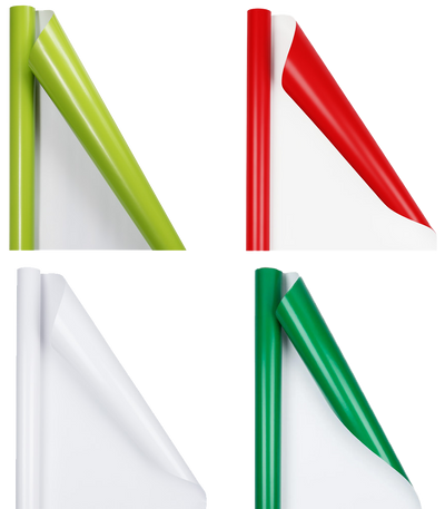 Assorted Christmas Glossy Wrapping Paper Set (100 Sq Ft) - 4 Rolls