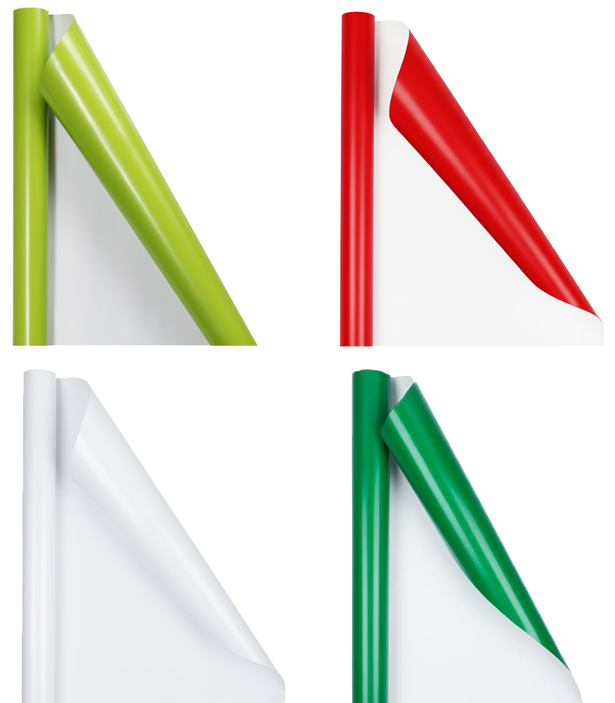 Assorted Christmas Glossy Wrapping Paper Set (100 Sq Ft) - 4 Rolls