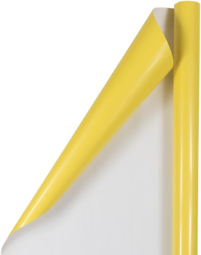Yellow Glossy Wrapping Paper Set (100 Sq Ft) - 4 Rolls