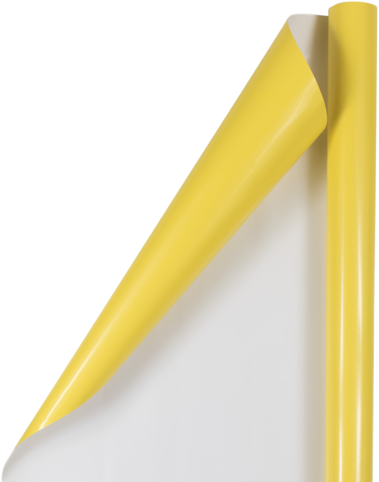 Yellow Glossy Wrapping Paper Set (100 Sq Ft) - 4 Rolls