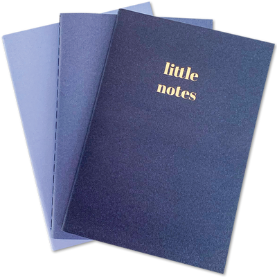 Navy Mini3 1/2 x 5 Journals Set  - 3 Pack