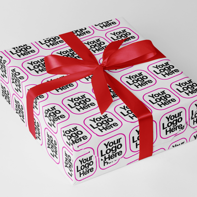 Custom Print Wrapping Paper Sheets 20" x 28" White Matte - 5 Pack