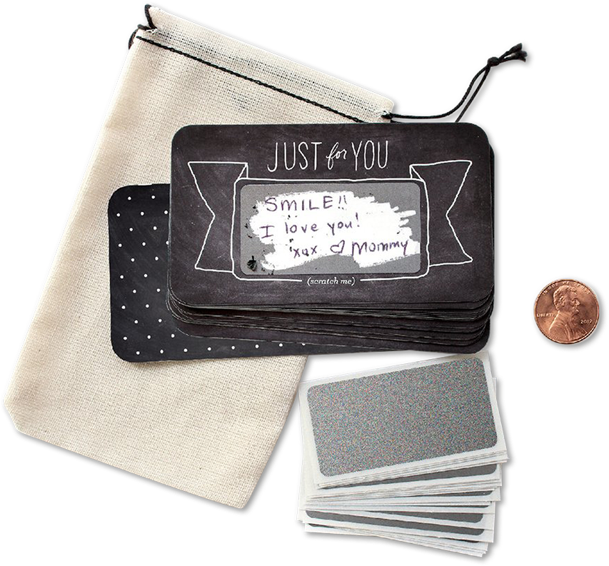 Black Scratch-off Lunchbox Notes