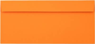 Mandarin Orange 32lb #10 Invoice Double Window (4 1/8 x 9 1/8) Envelopes with Peel & Seal