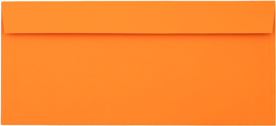 Mandarin Orange 32lb #10 Invoice Double Window (4 1/8 x 9 1/8) Envelopes with Peel & Seal