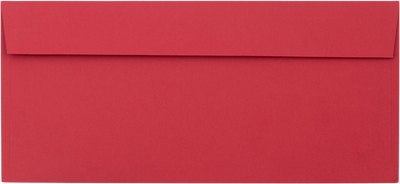 Red 32lb #10 Invoice Double Window (4 1/8 x 9 1/8) Envelopes with Peel & Seal