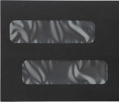 Smooth Midnight Black 32lb #10 Invoice Double Window (4 1/8 x 9 1/8) Envelopes with Peel & Seal