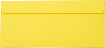Citrus Yellow 32lb #10 Invoice Double Window (4 1/8 x 9 1/8) Envelopes with Peel & Seal