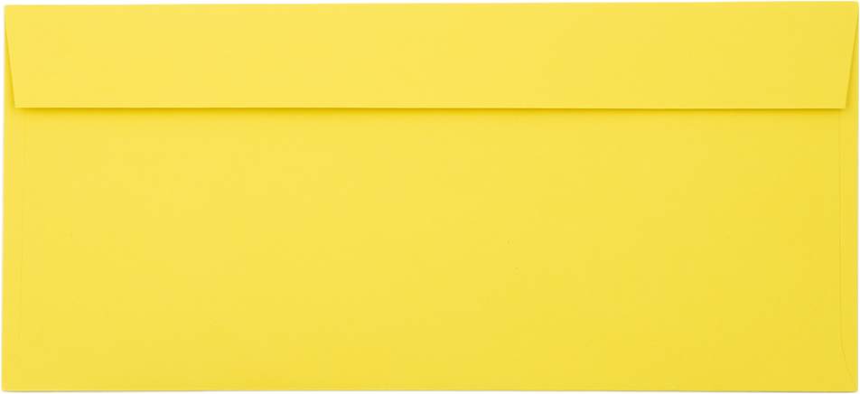 Citrus Yellow 32lb #10 Invoice Double Window (4 1/8 x 9 1/8) Envelopes with Peel & Seal