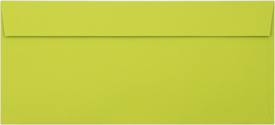 Wasabi Lime Green 32lb #10 Invoice Double Window (4 1/8 x 9 1/8) Envelopes with Peel & Seal