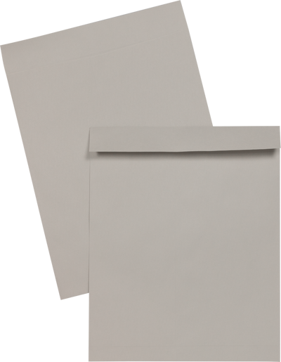 Gray Kraft 28lb 16 x 20 Open End Envelopes