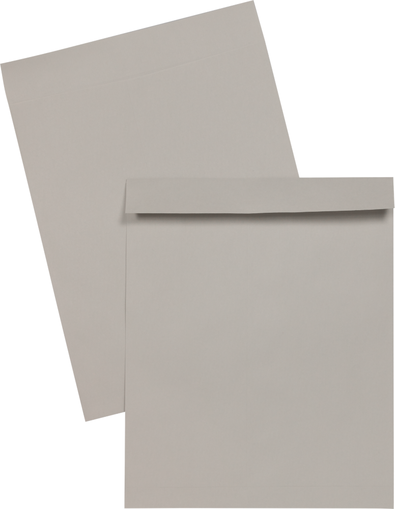 Gray Kraft 28lb 16 x 20 Open End Envelopes