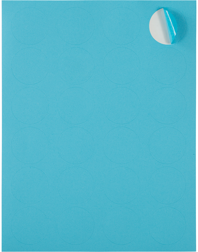 Blue Medium 1 2/3 Inch Round Labels