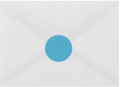 Blue Medium 1 2/3 Inch Round Labels