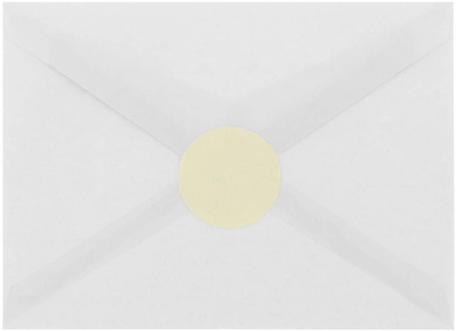 Ivory Medium 1 2/3 Inch Round Labels