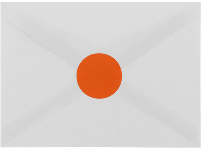 Orange Medium 1 2/3 Inch Round Labels